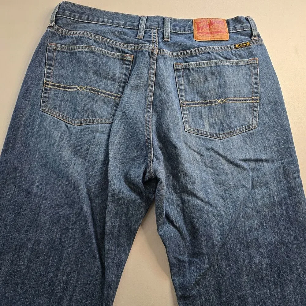 Lucky Brand Jeans Men's 36 x 30 Blue Medium Wash Regular Inseam Straight